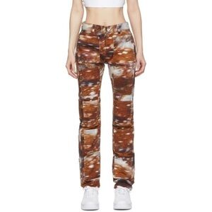 Like New - Lourdes Deer Print Multi-Pocket Jeans - Size 29